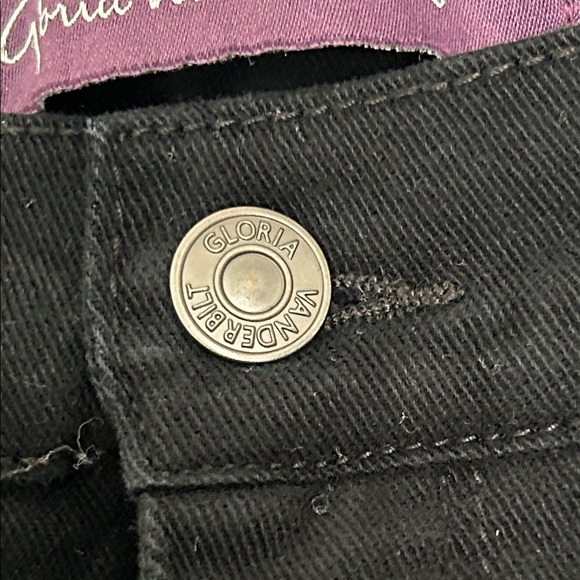 NWOT Gloria Vanderbilt Black Straight Leg Jeans - Picture 6 of 8